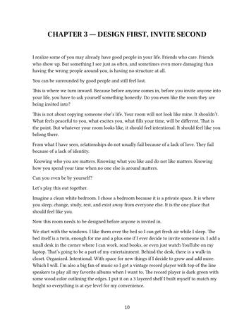Preview · Chapter 3 — Design First, Invite Second